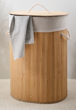 KOO+Bamboo+Bathroom+Hamper