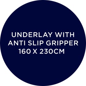 Underlay+with+Anti+Slip+Gripper+160+x+230cm