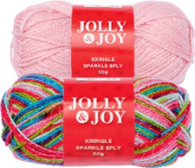 NEW+Jolly+%26amp%3B+Joy+Kringle+Sparkle+Yarn