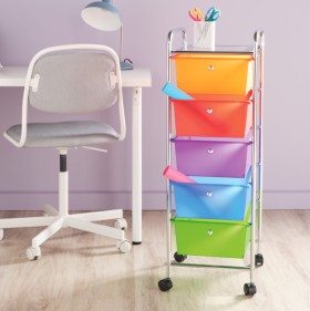 Francheville+5+Drawer+Rolling+Organiser