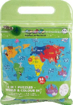 Fun+Stuff+Kids+Travel+Activity+Pack+-+2+in+1+Puzzles+-+World+%26amp%3B+Colour+In