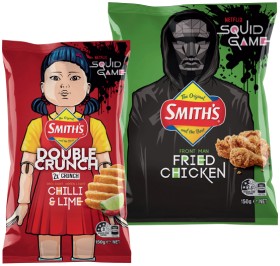 Smiths-Crinkle-Cut-or-Double-Crunch-Chips-150170g-Selected-Varieties on sale