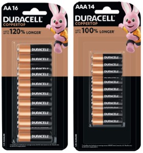 Duracell+Coppertop+Batteries+AA+16+Pack+or+AAA+14+Pack