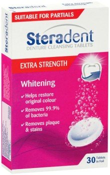 Steradent+Extra+Strength+Denture+Cleansing+Tablets+30+Pack