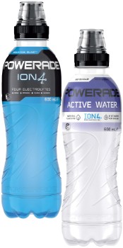 Powerade+or+Powerade+Active+Water+600mL+Selected+Varieties