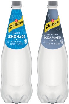 Schweppes+Mixers+or+Soft+Drink+1.1+Litre+Selected+Varieties