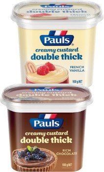 Pauls+Double+Thick+French+Vanilla+or+Rich+Chocolate+Custard+900g