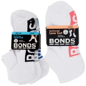 Bonds+Women%26rsquo%3Bs+or+Men%26rsquo%3Bs+Low+Cut+Socks+3+Pack+Selected+Varieties