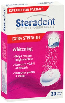 Steradent+Extra+Strength+Denture+Cleansing+Tablets+30+Pack