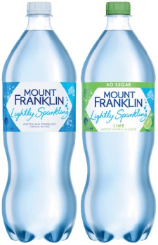 Mount+Franklin+Lightly+Sparkling+Water+1.25+Litre+Selected+Varieties