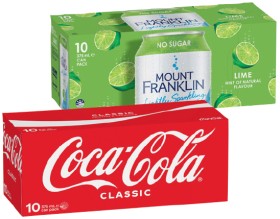 Coca%E2%80%91Cola%2C+Sprite%2C+Fanta+or+Mount+Franklin+Lightly+Sparkling+10x375mL+Selected+Varieties