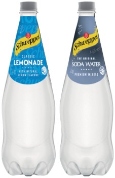 Schweppes+Soft+Drinks+or+Mixers+1.1+Litre+Selected+Varieties