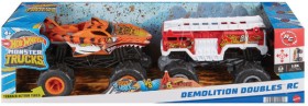 Hot-Wheels-Monster-Trucks-124-Five-Alarm-Tiger-Shark-2-Pack on sale