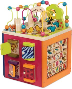 B-toys-Wooden-Activity-Cube on sale