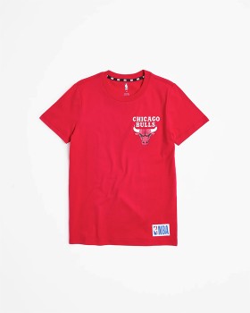 NBA-Team-T-shirt-Red-Chicago-Bulls on sale