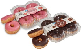 The-Happy-Donut-Co-Iced-or-Jam-Donuts-4-Pack-Selected-Varieties on sale