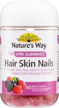 Nature%26rsquo%3Bs+Way+Adult+Vita+Gummies+Hair+Skin+Nails+60+Pack%2A