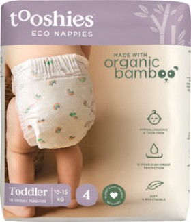 Tooshies+Nappies+Organic+Bamboo+Size+2-4+18-24+Pack+-+Toddler