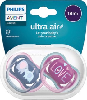 Philips+Avent+Soother+Ultra+Air+Night+0-6M+2+Pack