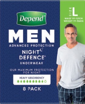 Depend+Real+Fit+Night+Defence+Underwear+Male+Large+8+Pack