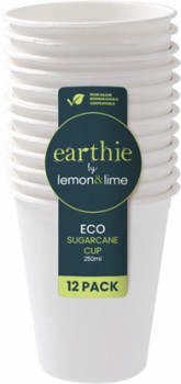 Eco+White+Cups+12+Pack+250ml