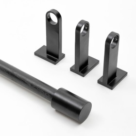 Calvin+Extendable+Matte+Black+Rod+Set+by+Habitat