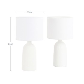 Mykonos+White+Table+Lamp+Set+of+2+by+M.U.S.E.