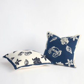 Sydney+Embroidered+Square+Cushion+by+M.U.S.E.