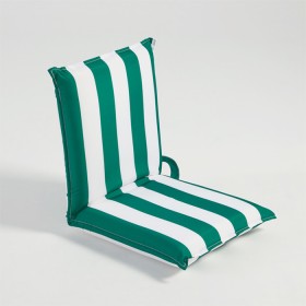 Marlowe-Green-Stripe-Foam-Reclining-Beach-Lounger-by-Pillow-Talk on sale