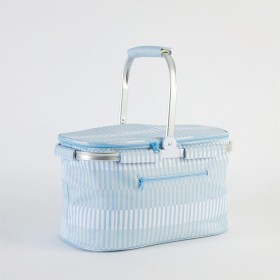 Amalfi+Check+30L+Insulated+Beach+Basket+by+Pillow+Talk