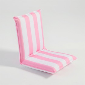 Marlowe+Pink+Stripe+Foam+Reclining+Beach+Lounger+by+Pillow+Talk