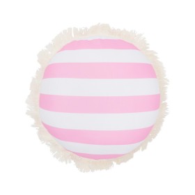 Marlowe+Stripe+Bright+Pink+White+Beach+Pillow+by+Pillow+Talk