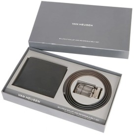 Van-Heusen-Belt-and-Wallet-Gift-Set-in-Black on sale