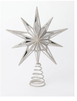 Myer+Giftorium+Luxe+Plastic+Mirrored+Decagram+Star+Tree+Topper