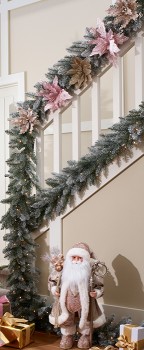 Myer-Giftorium-Harvest-Flocked-Pine-Pre-Lit-Garland-182cm on sale