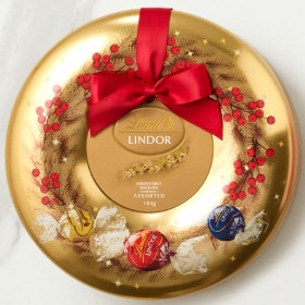 Lindt+Lindor+Small+Wreath+Tin+184g