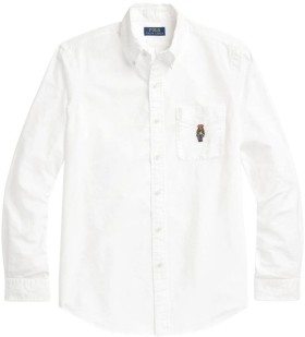 Polo+Ralph+Lauren+Oxford+Shirt+in+White