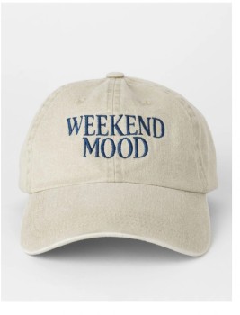 Kenji-Slogan-Cap-Beige on sale