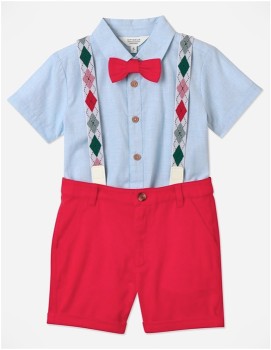 Myer+Giftorium+Christmas+Shirt+and+Short+with+Braces+Set