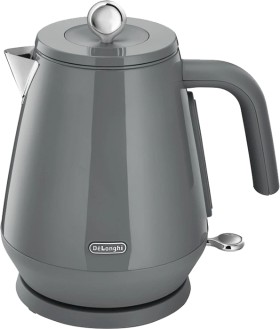 DeLonghi-Eclettica-17L-Kettle-in-Graceful-Grey on sale