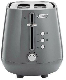 Delonghi+Eclettica+2-Slice+Toaster+in+Graceful+Grey