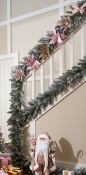 Myer-Giftorium-Harvest-Flocked-Pine-Pre-Lit-Garland-182cm on sale