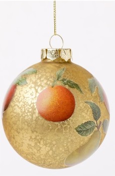 Harvest-Glass-Fruit-Decal-Bauble on sale