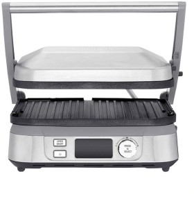 Cuisinart-Griddler-and-Deep-Pan-in-Silver on sale