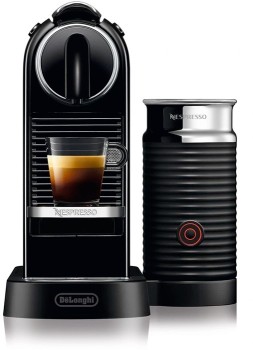 Nespresso+by+De%26rsquo%3BLonghi+Citiz+%26amp%3B+Milk+Capsule+Coffee+Machine+in+Black