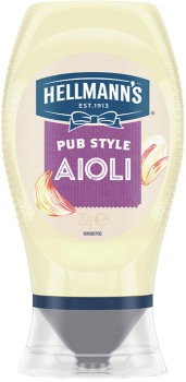 Hellmann%26rsquo%3Bs+Garlic+Aioli+or+Peri+Peri+Mayonnaise+Squeeze+252g