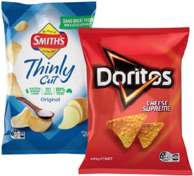 Doritos+Corn+Chips+150%E2%80%91170g+or+Smith%26%23039%3Bs+Chips+150%E2%80%91175g+Selected+Varieties