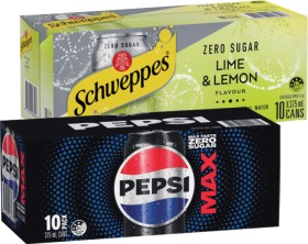 Pepsi%2C+Solo+or+Schweppes+Infused+Natural+Water+10x375mL+Selected+Varieties