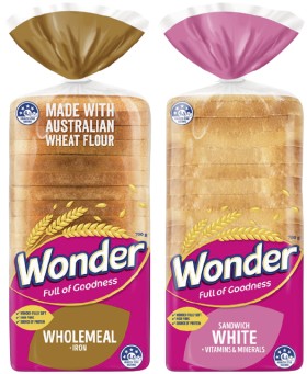 Wonder+White+or+Wholemeal+Bread+680-700g+Selected+Varieties