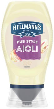 Hellmann%26rsquo%3Bs+Garlic+Aioli+or+Peri+Peri+Mayo+Squeeze+252g